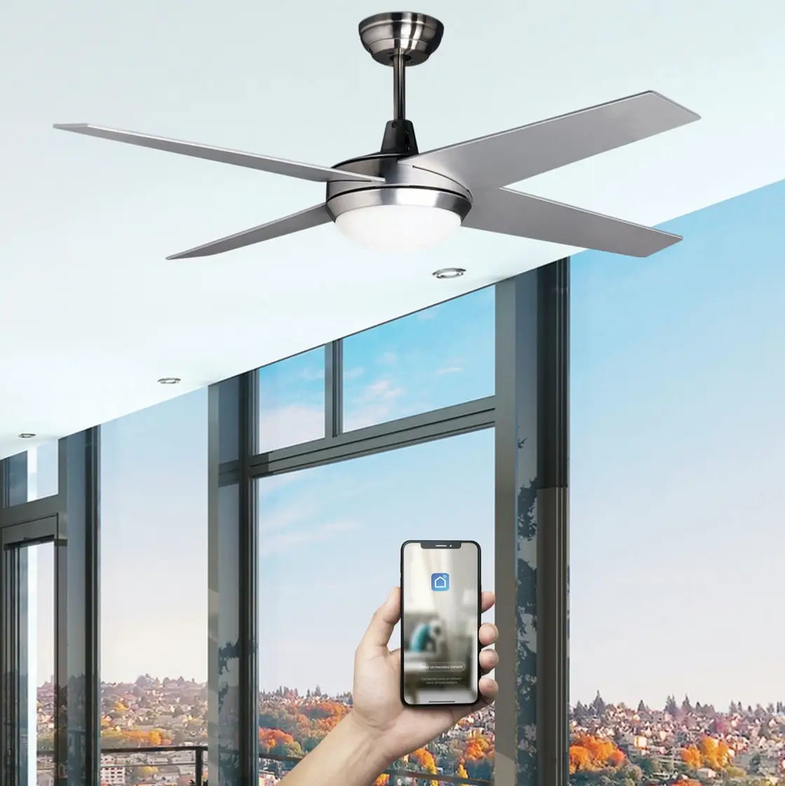Brasseur d'air LED DOMINICA 132 cm – Image 2