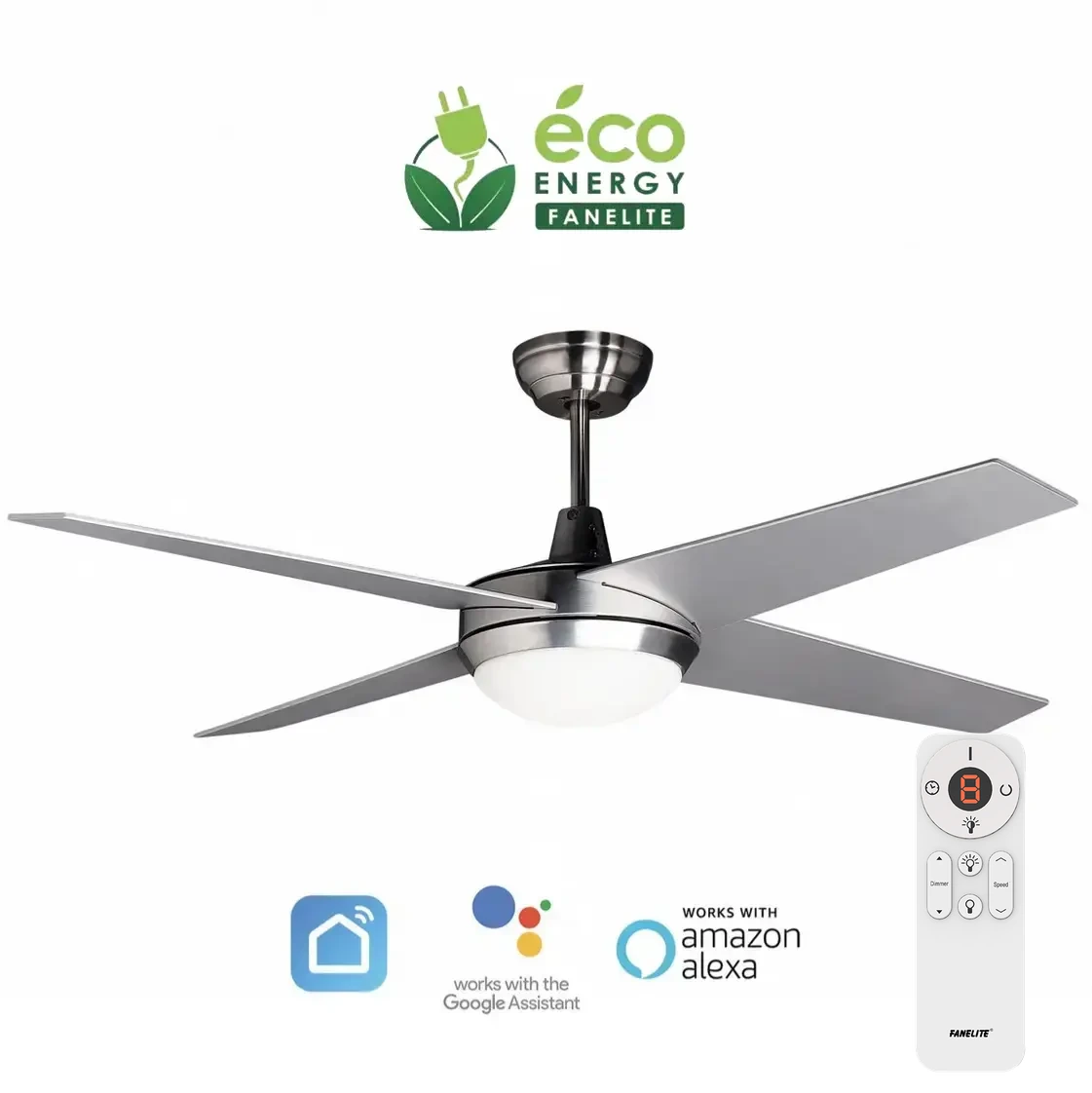 Brasseur d'air LED DOMINICA 132 cm