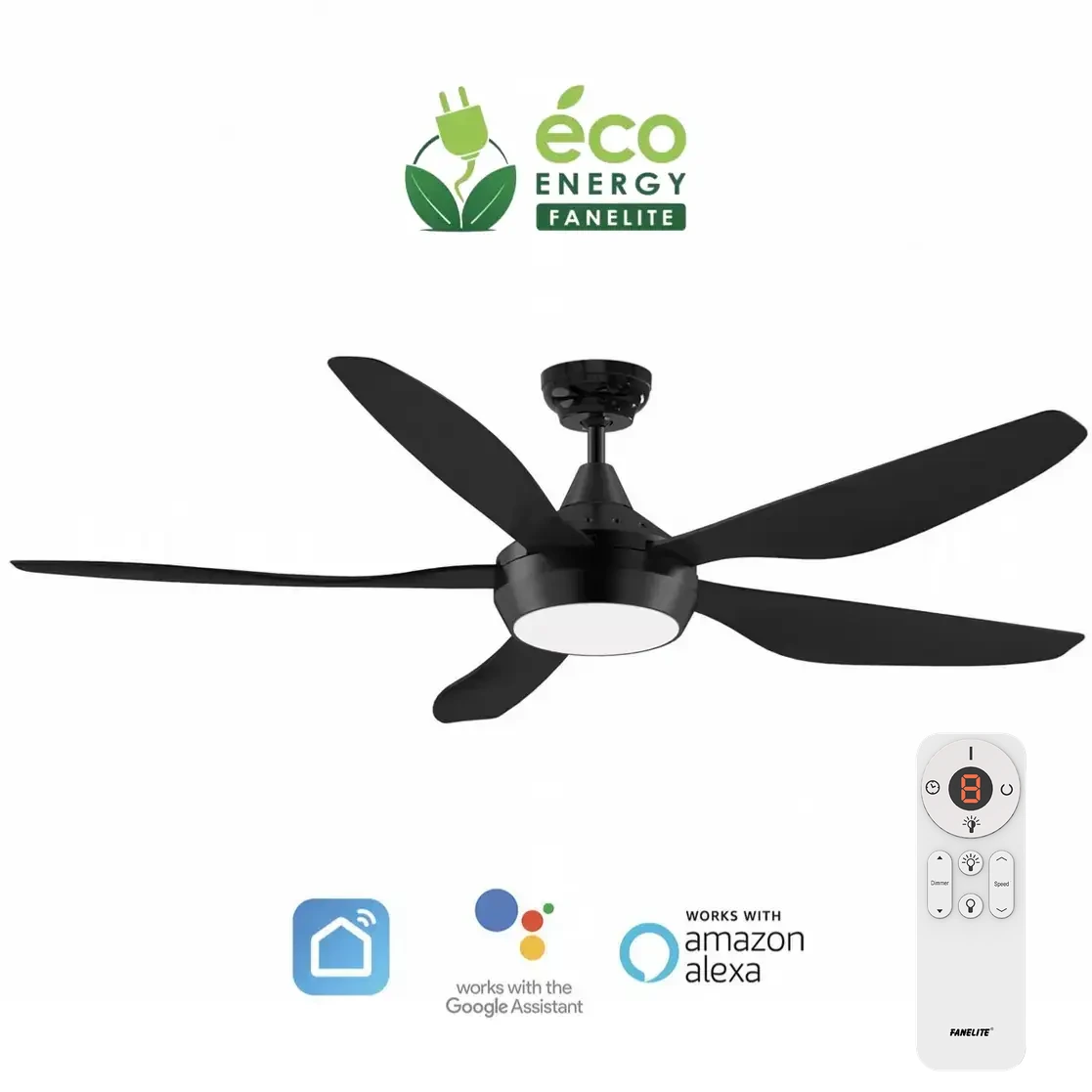 Brasseur d'air LED MAUPITI – 137 cm